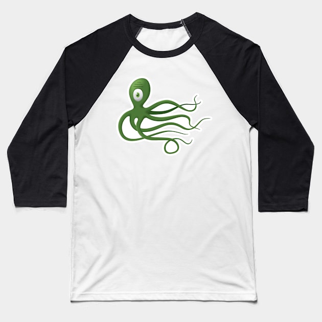 Cycloptopus Baseball T-Shirt by DzignSpace